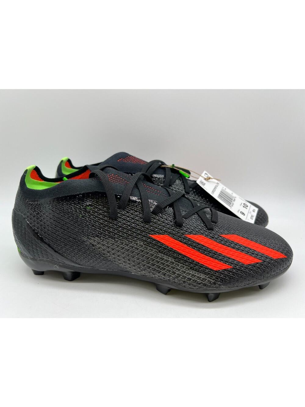 adidas Soccer X SPEEDPORTAL.2 FG GW8449 Core Black Solar Red Men's Size 9